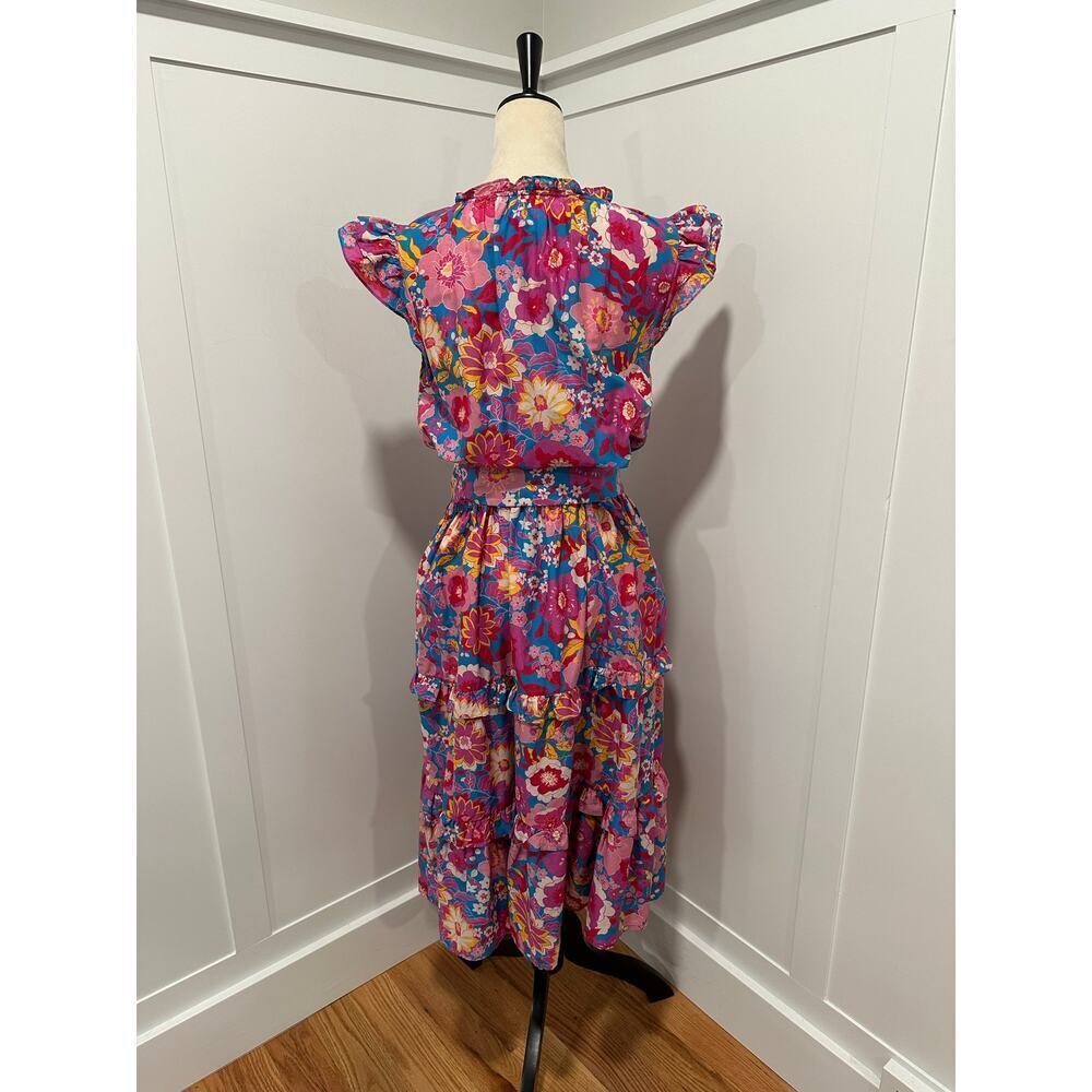 Figue Pippa Floral Tiered Ruffle Dress Size XL - Picture 6 of 13